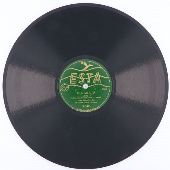 Harry Hardena - Cigareta / Jsou Nás Miliony - 10" 78 rpm Record 7516 Czech RARE - Picture 2 of 16
